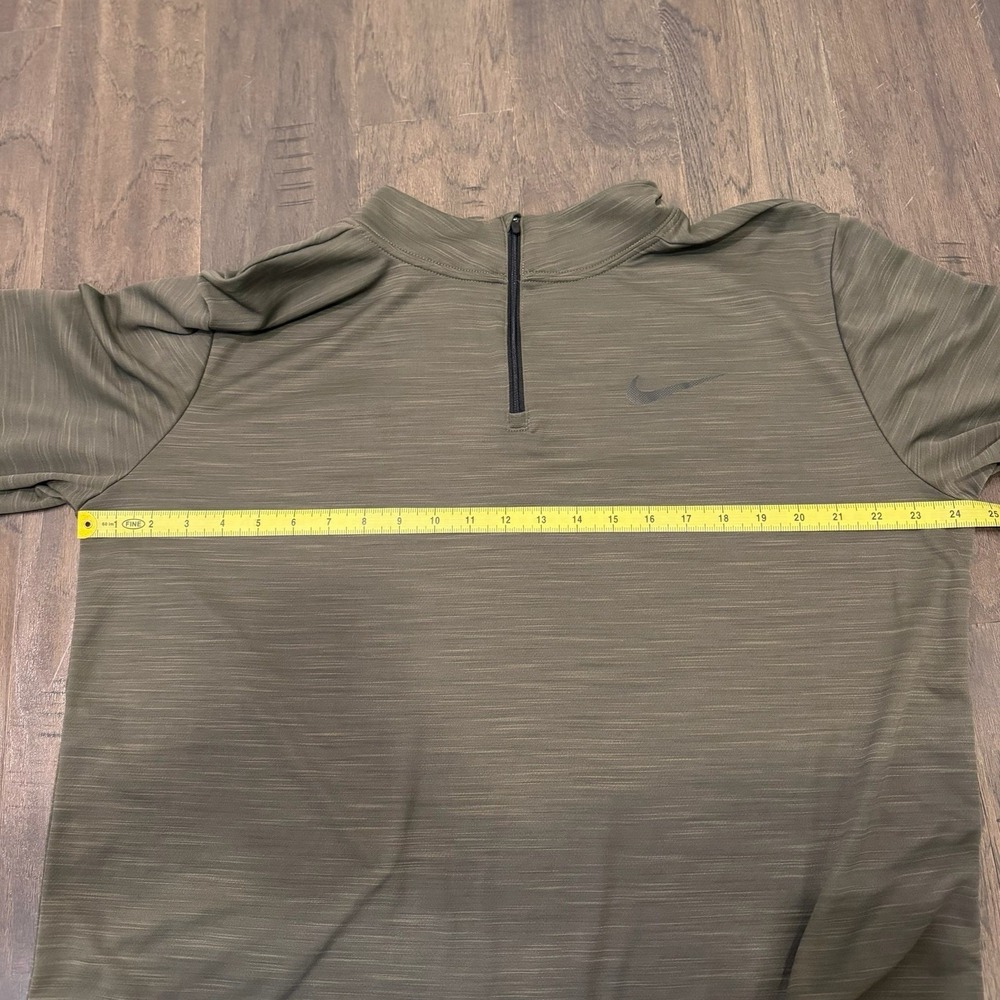 Nike Stride Men's Dri-FIT 1/4 Zip Running Top Pullover Olive Green Sz XL - Picture 8 of 9